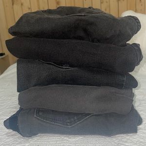 X5 pairs of black work jeans